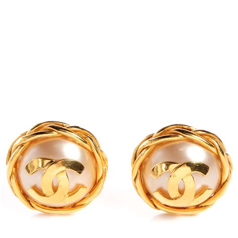 chanel replica earrings|faux chanel clip on earrings.